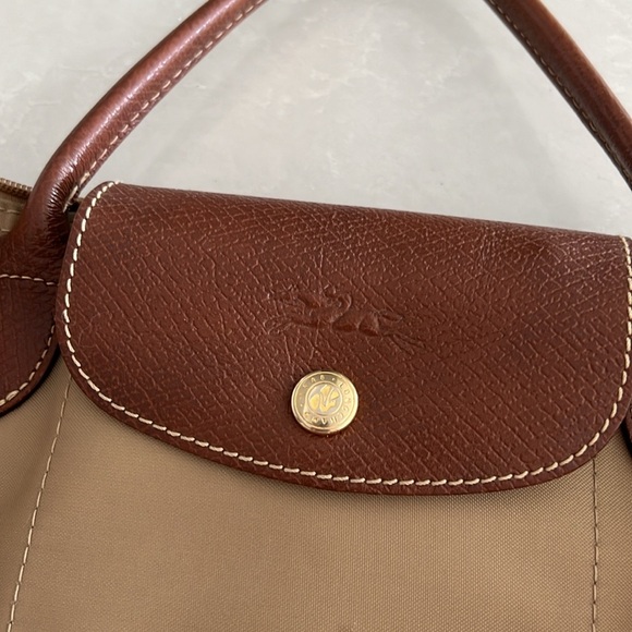 Longchamp Beige Small Le Pliage Handbag - Picture 2 of 3